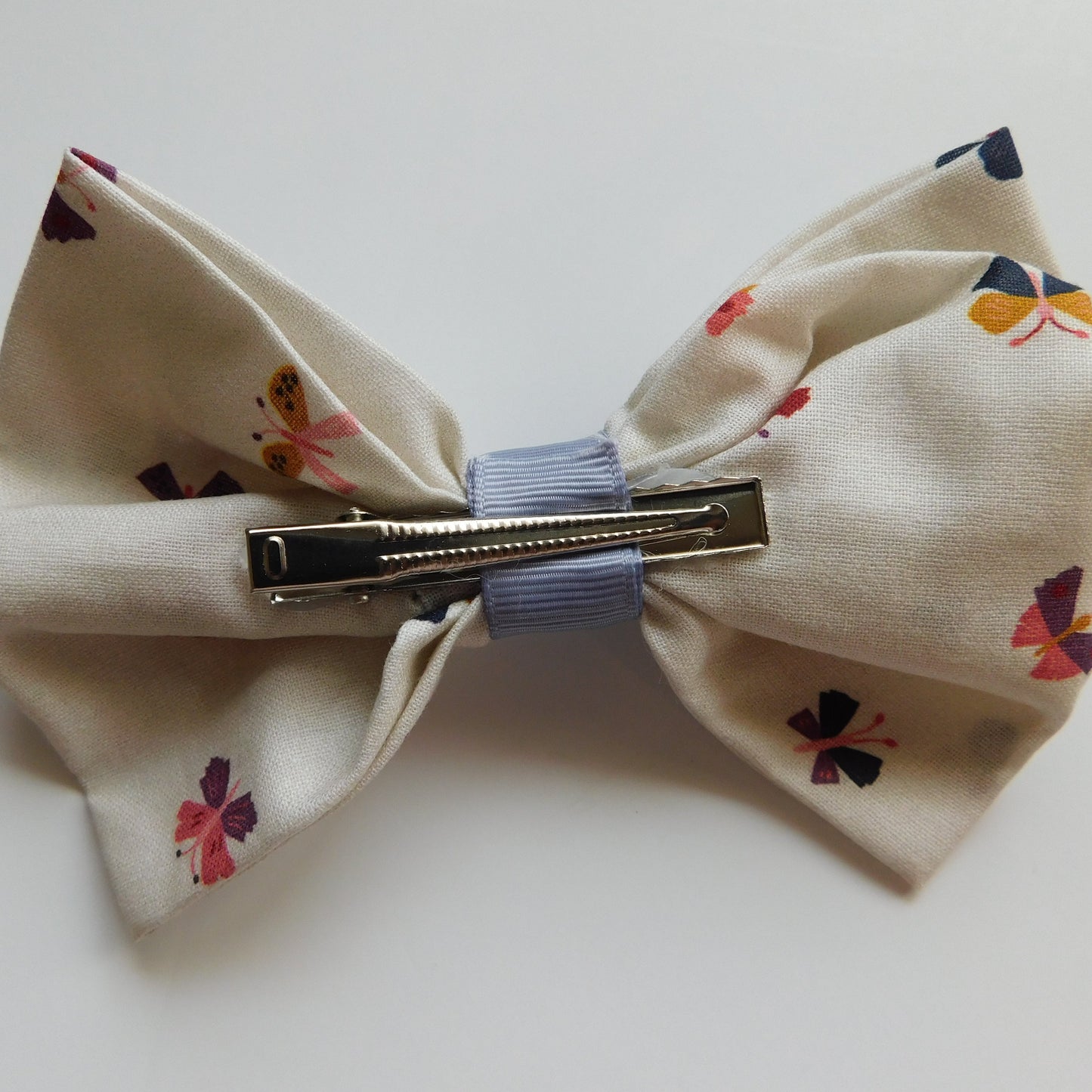Purple Button Bow