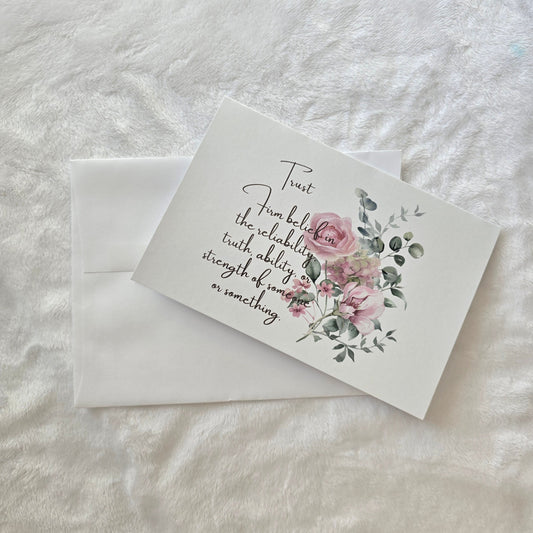 Trust Blank Cards