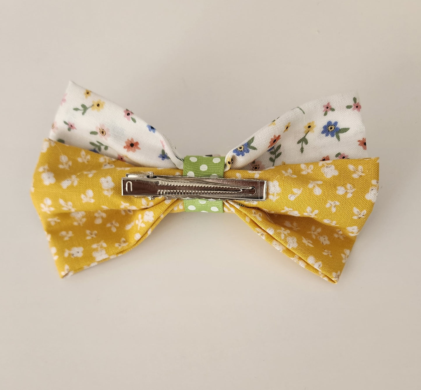 Yellow and Floral Button