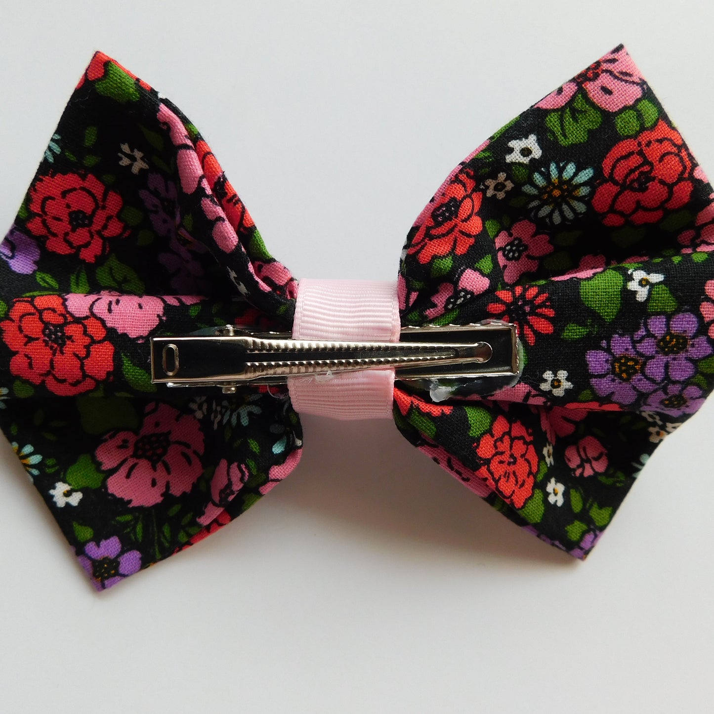 Red Floral Bow